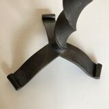 Brutalist beaten iron lamp 1970