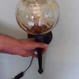 Brass patinated thick metal wall 1940