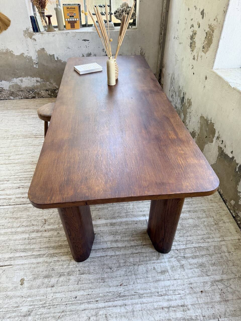 1950s oak reconstruction table