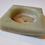Green onyx ashtray catchall, Italian vintage 1960s