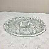 Vintage molded glass pie dish