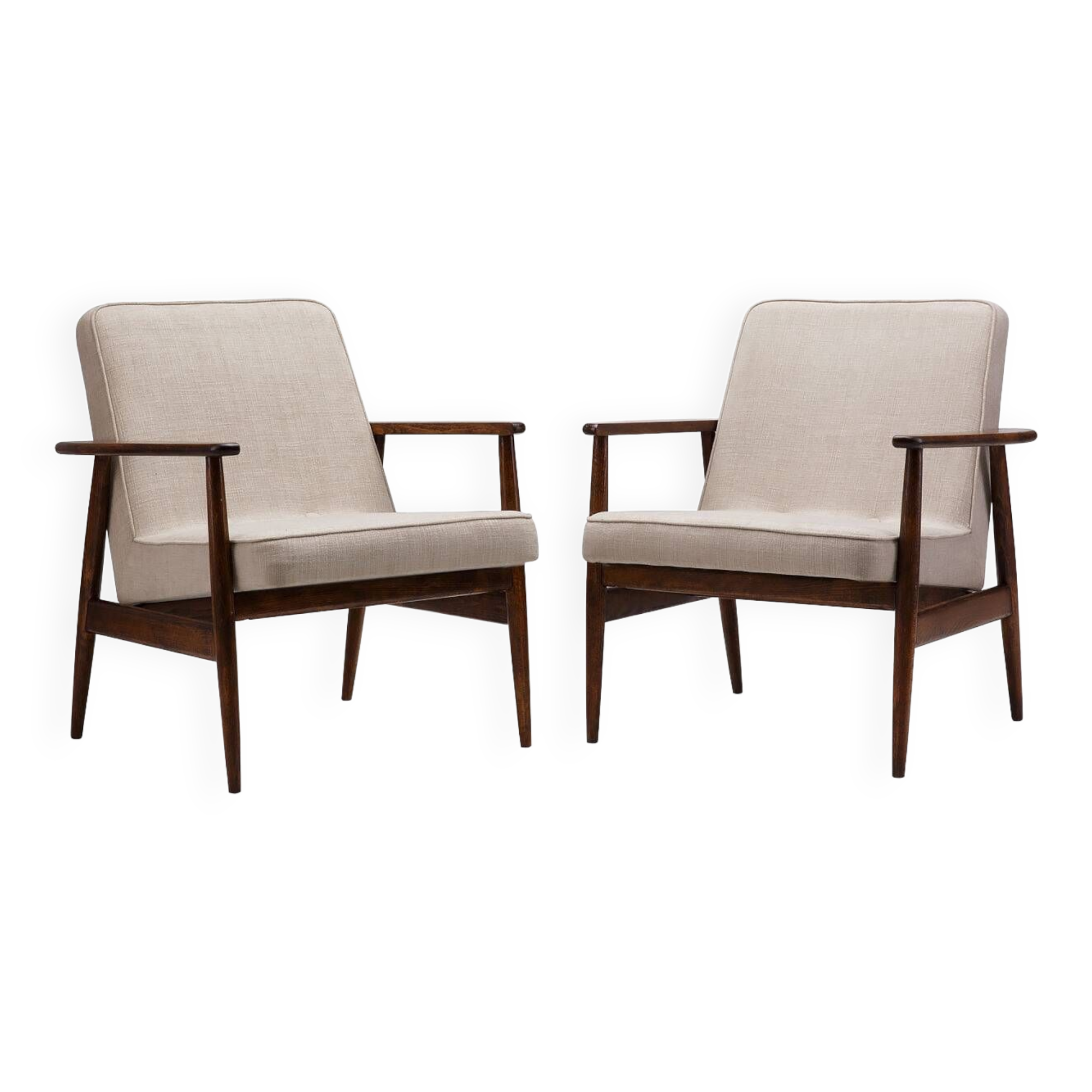 Pair of type 300-192 GFM armchairs from the 60s.