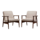 Paire de fauteuils type 300-192 GFM datant des années 60.