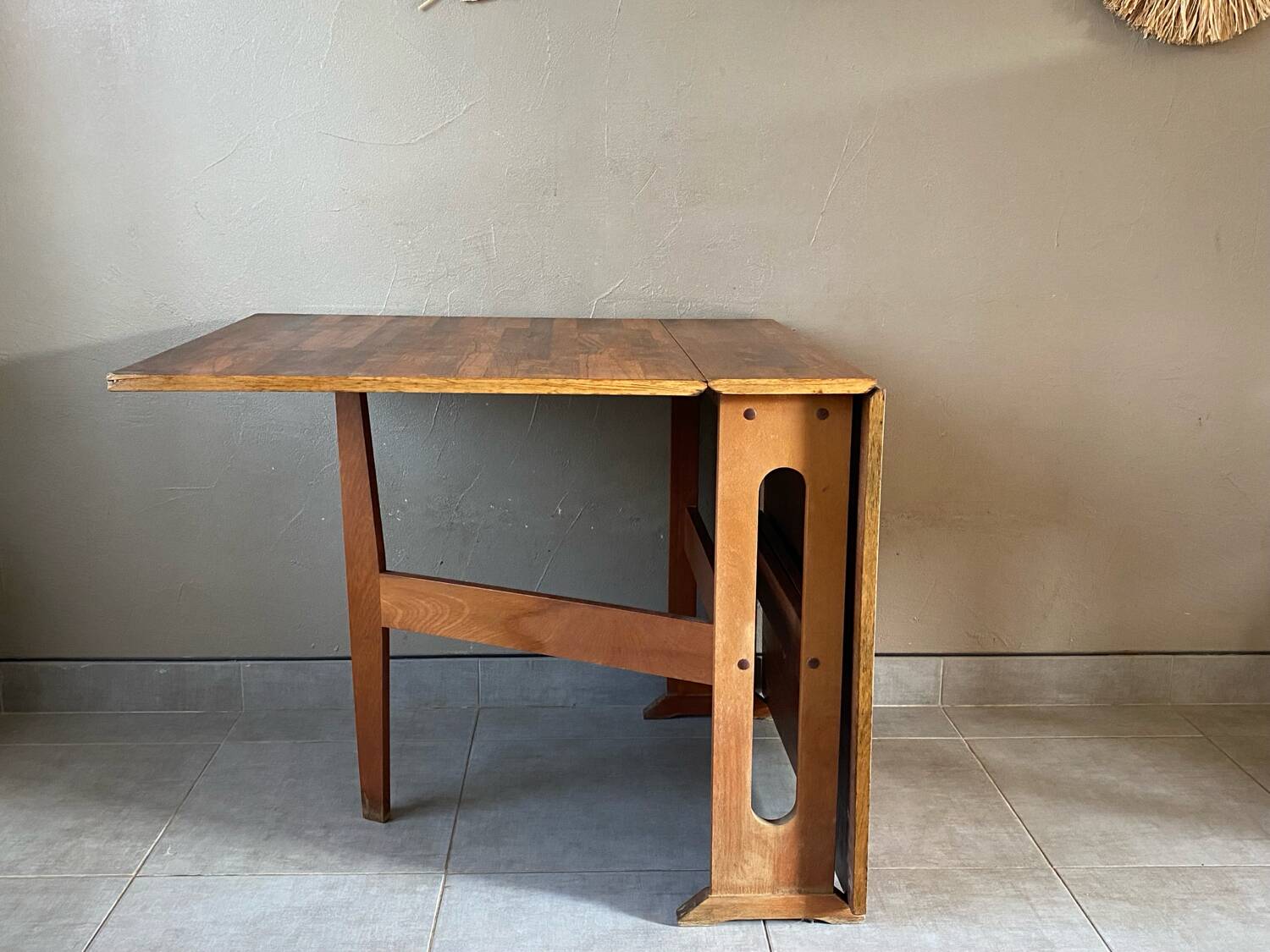Vintage folding wooden table
