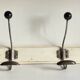 ANTIQUE SCHOOL COAT RACK White Wood