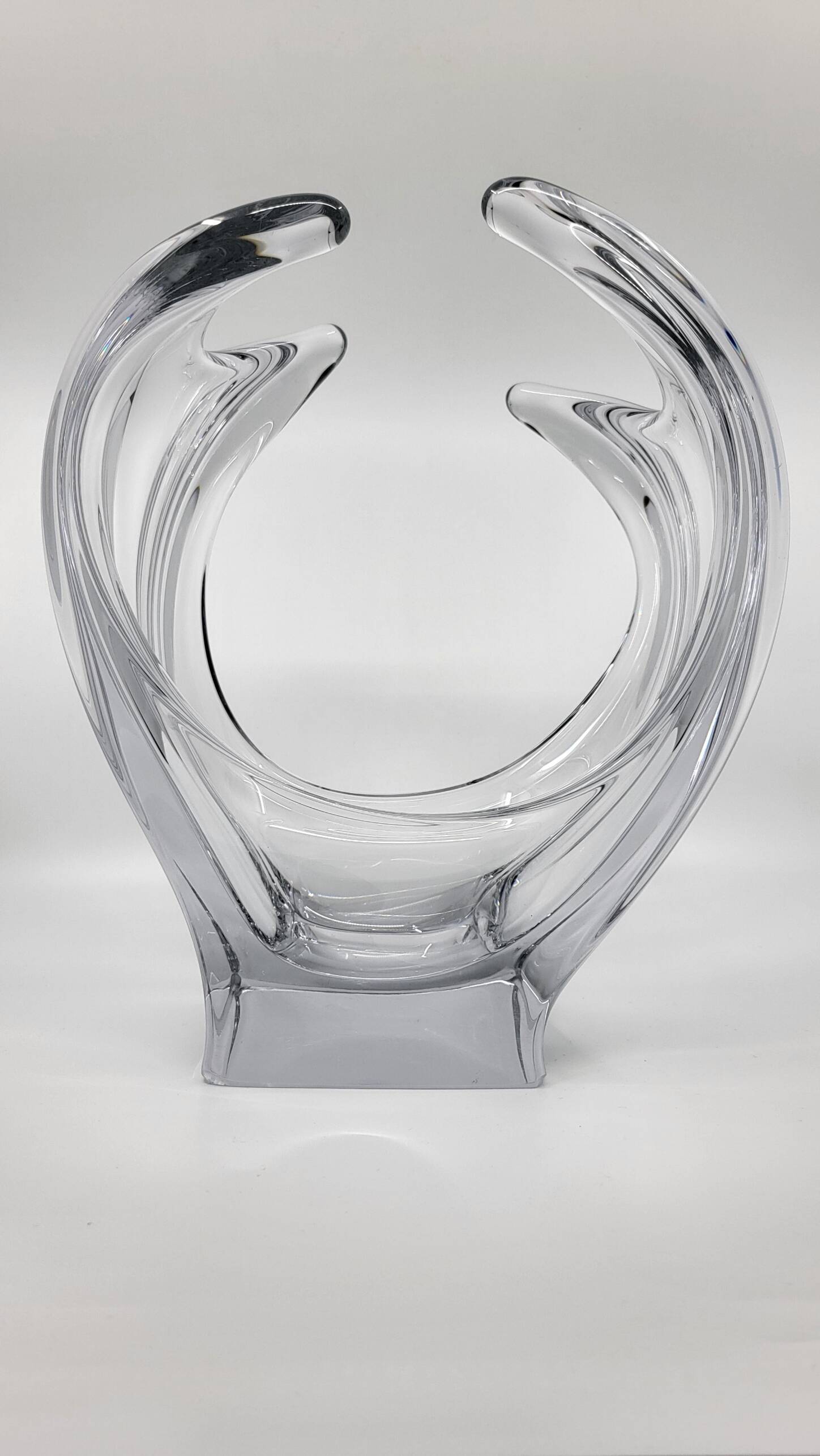 French crystal vase 1970 vintage