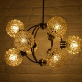 H. Tynell style amber globe chandelier