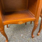 2 Louis XV bedside tables in cherry wood from 1950.