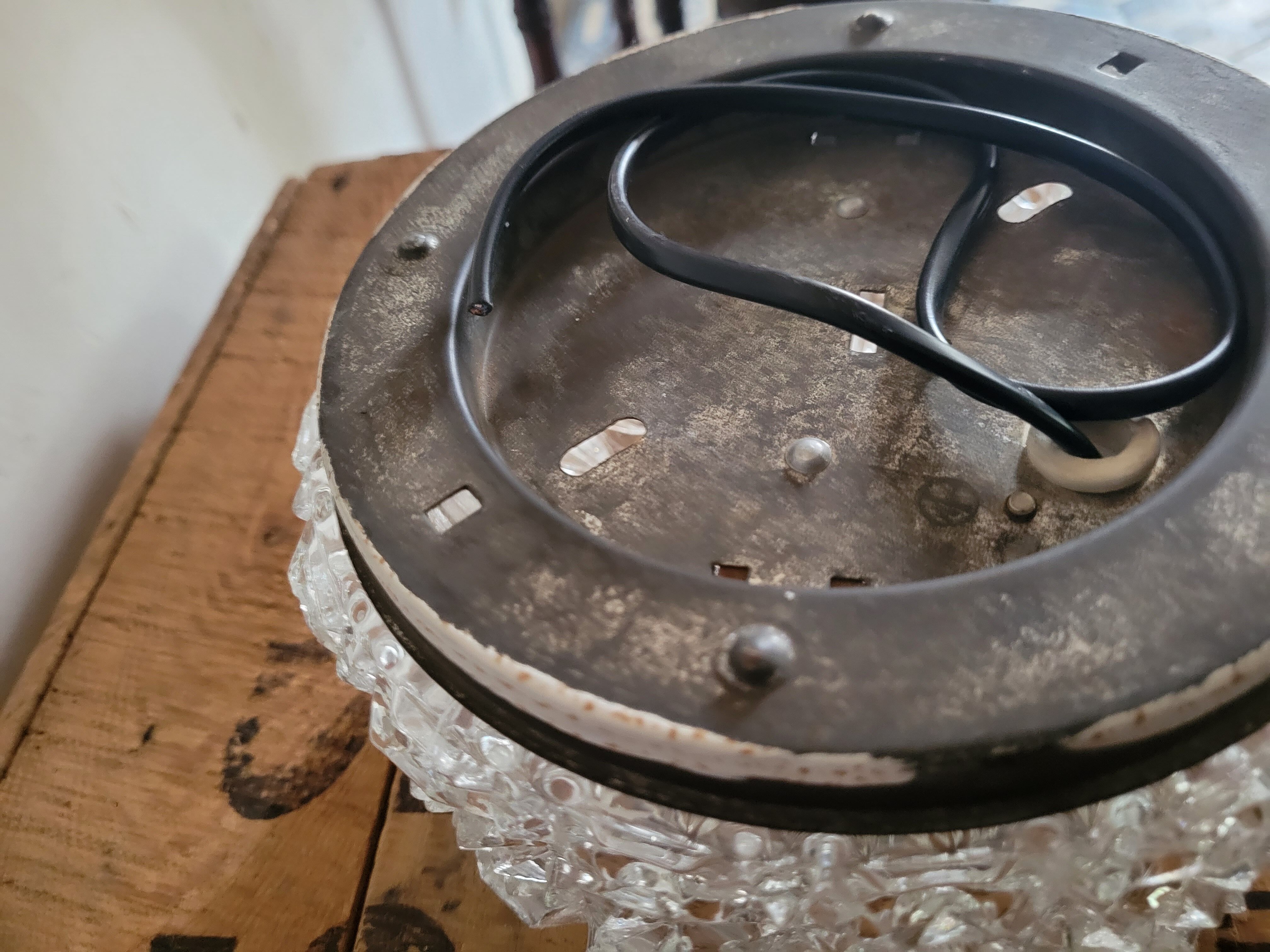 Erco molded glass ceiling light