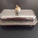 Butter pattern acorn in silver metal