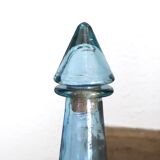 Blue glass bottle, 60s