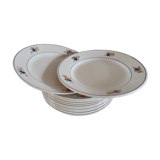 Lot de 12 assiettes Gien modèle Nice
