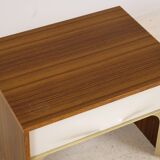 DF 2000 Bedside Table with Drawer by Raymond Loewy 1970's