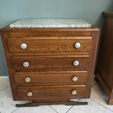 40-50s chest of drawers in solid oak