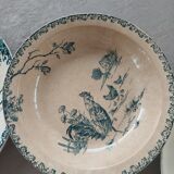 Terre de Fer Gien model Coqs set