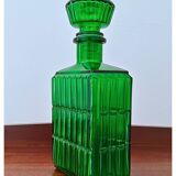 Midcentury Green Empoli Bottle with stopper