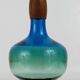 Coloured Tropico carafe in glass by Göran Wärff for Pukeberg, Sweden, 1960.