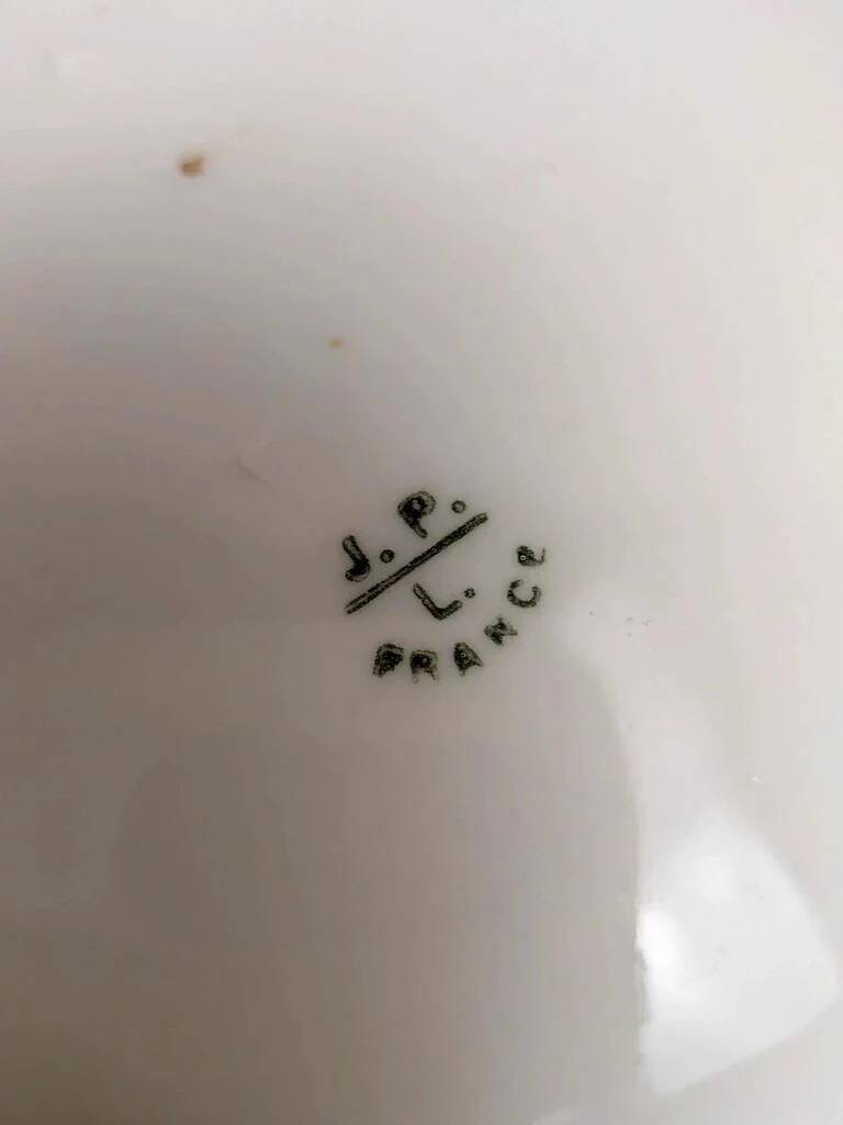 Old porcelain plate J.P.L France