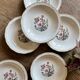Set of 6 vintage soup plates, "Indian Tree" pattern by Digoin