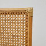 Vintage wicker claustra screen - 1950s