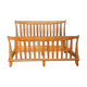 Bed of Guillerme and Chambron solid light oak France 1970