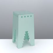 Postmodern metal table lamp around 1980