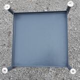 Small gray bedside table, in iron