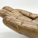 Large sculpture hand / empty pocket plaster 1960 jean Jacques Goma Vibreville