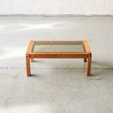 Coffee table in style of Pierre Chapo