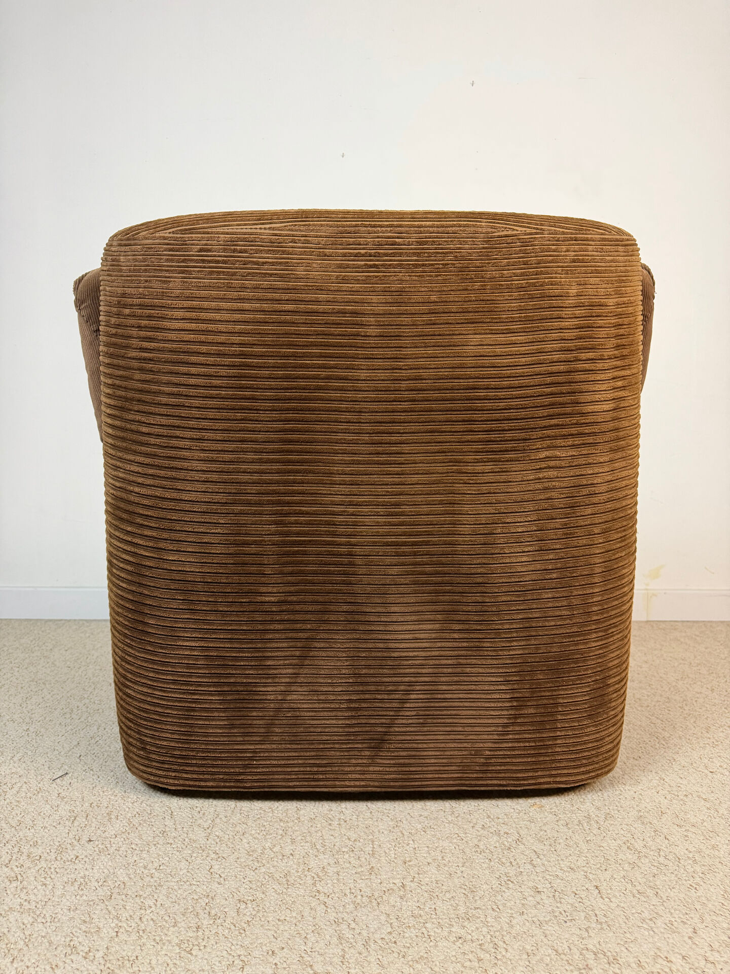 Steiner lounge chair in brown corduroy – 1970s