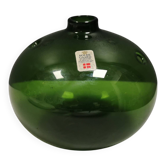 Magnifique "Hulvase/globe floral" en couleur vert olive. Danemark années 1970.