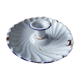 Enamelled tin candlestick