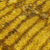 Scandinavian style 20th century modern rya rug. 135x66 cm (53x26 in).