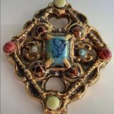 Marc Roussel Polychrome Ceramic Cross