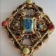 Marc Roussel Polychrome Ceramic Cross
