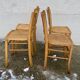 Série de 4 chaises bistro vintage 1949-50