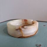 Round alabaster ashtray
