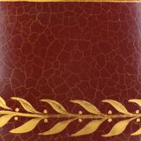 Lampe Bouillotte Bronze Style Empire Abat-jour & Pied laqué Bordeaux