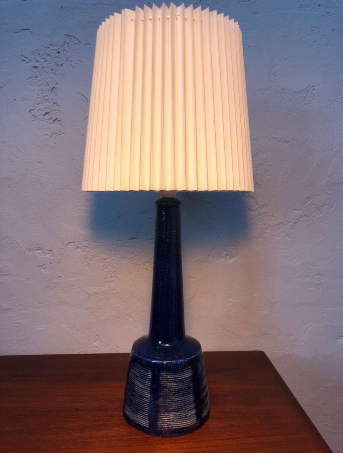 Vintage Pottery Table Lamp by Palshus for Le Klint of Denmark