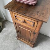 Rustic oak bedside table 1900