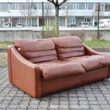 2 Seater Vintage Rolf Benz Sofa oxred leather
