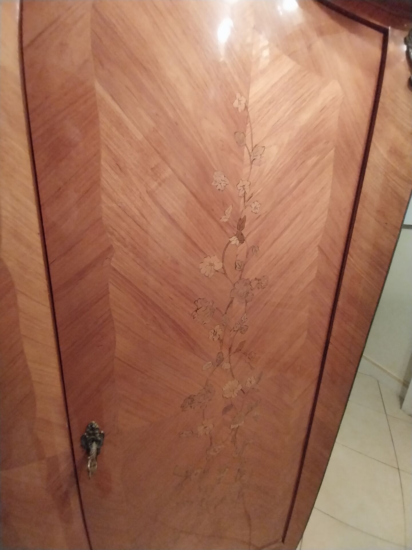 Louis XV style wardrobe with internal drawers.