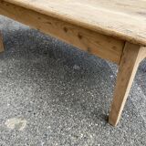 Antique coffee table in raw pine