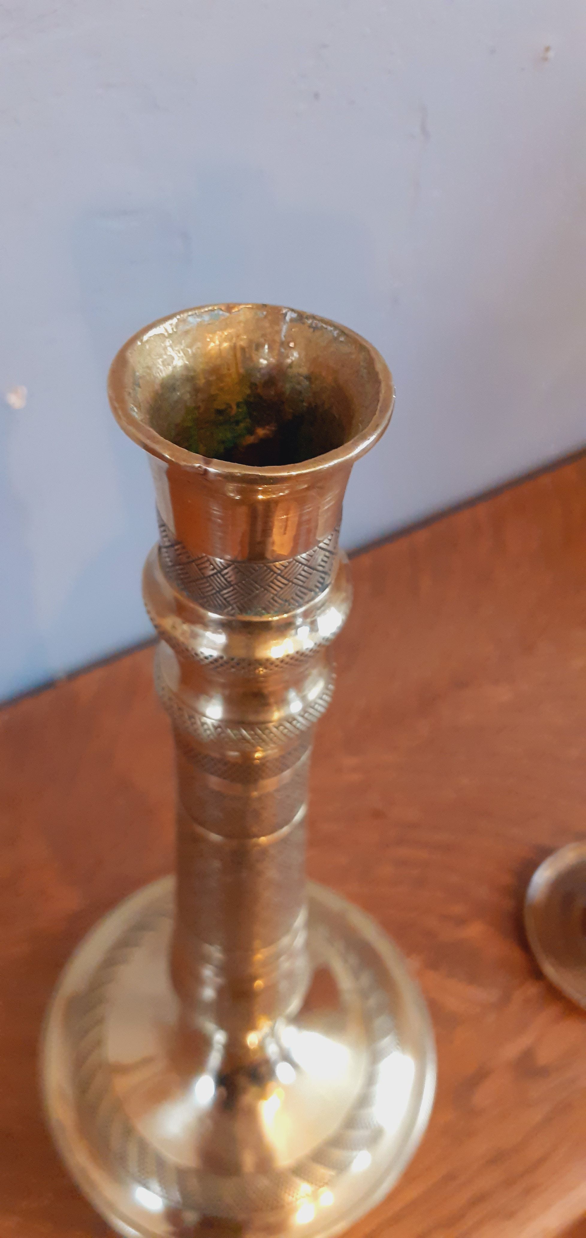 Bronze candle holder of the Directoire period late eighteenth century