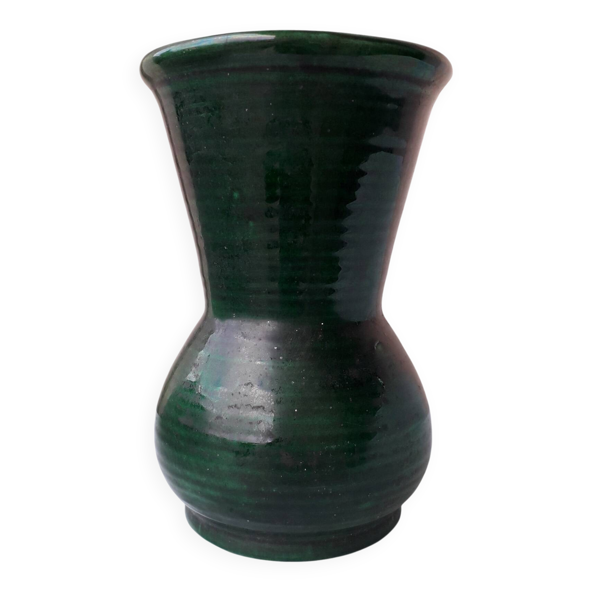 Green ceramic vase Longchamp