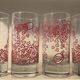 Série 4 verres vintage Durobor pied bullé