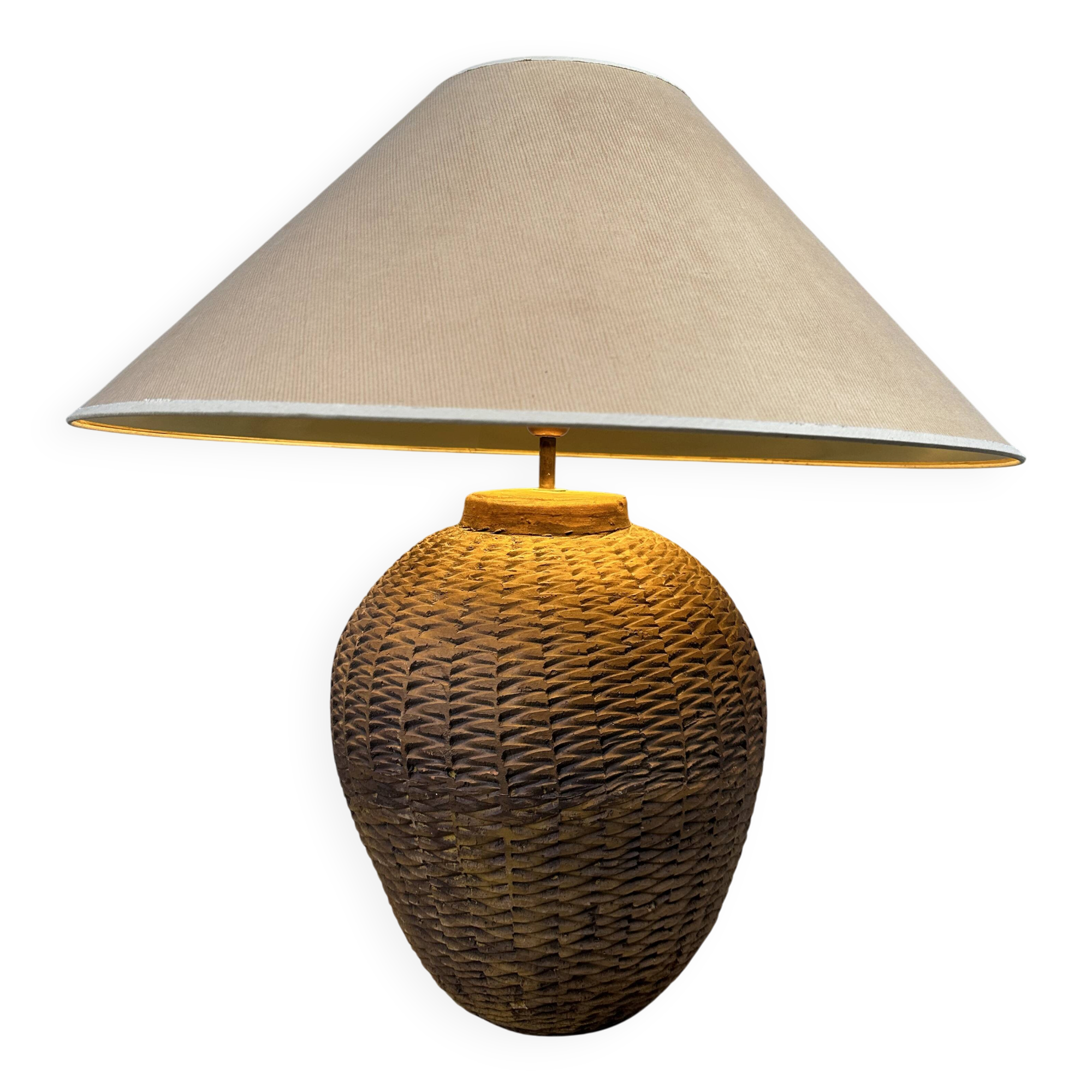 XL wabi sabi table lamp – Terracotta