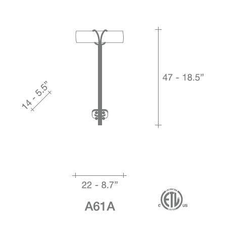 "Alaya" wall light by Jean-François Crochet for Terzani (new)