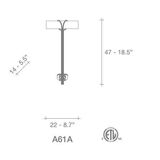 "Alaya" wall light by Jean-François Crochet for Terzani (new)