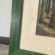 Peinture ancienne paysage breton cadre bois